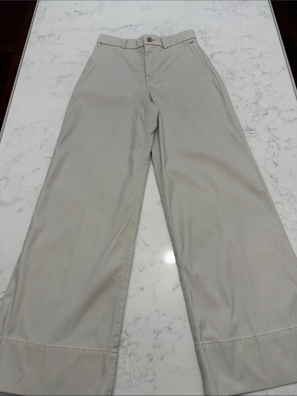 Spanx Supersmooth Wide-Leg Women’s Pants in Light Beige - Picture 2 of 8